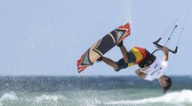 Premier jour de l'étape de kitesurf PKRA en Turquie