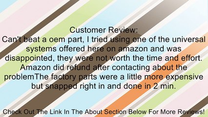 2008-2010 Ford Super Duty F250-f550 Lh or Rh Windshield Washer Jet Nozzle Review
