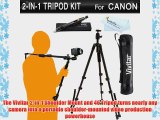 Vivitar 2-In-1 Tripod and Shoulder Stabilizer Kit For Canon EOS 5D Mark III EOS-1D X EOS 6D