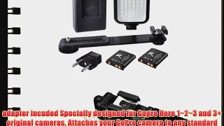 Stabilizing Handle with Portable Mini LED Light for GoPro 960 HERO HD 1/2/3