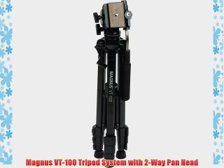 Magnus VT-100 Tripod System with 2-Way Pan Head