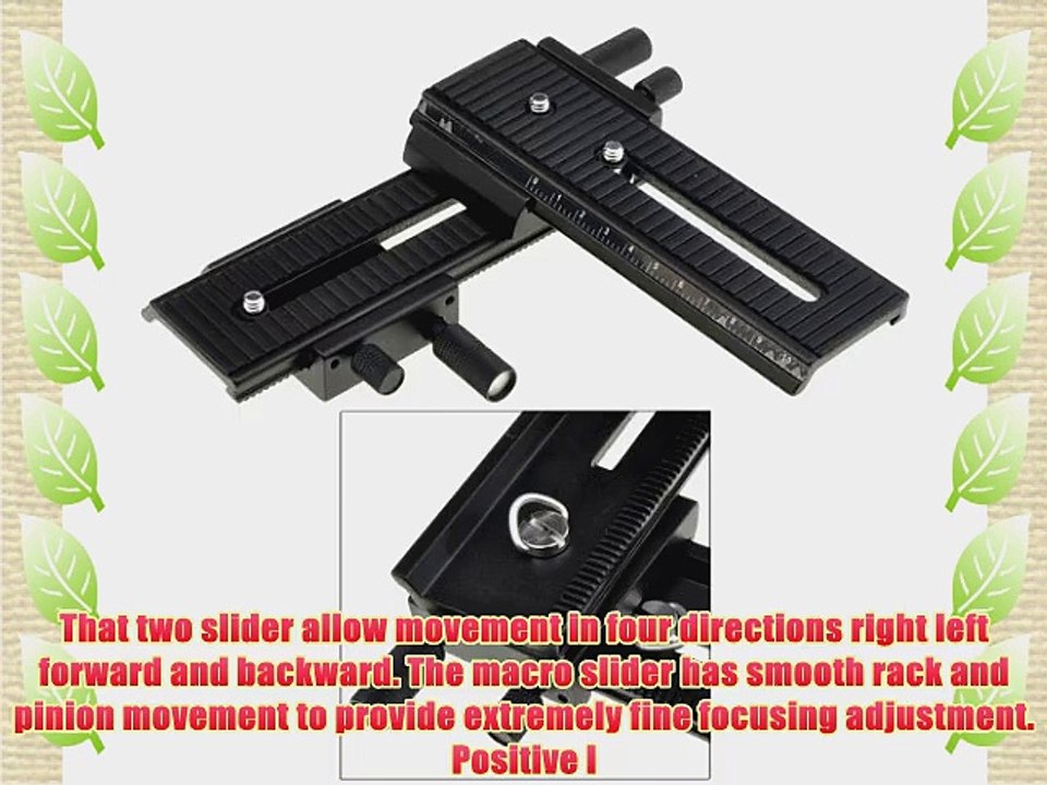 NEEWER? 4 Way Macro Shot Focusing Focus Rail Metal Slider for Canon Nikon Sony Camera All DSLR