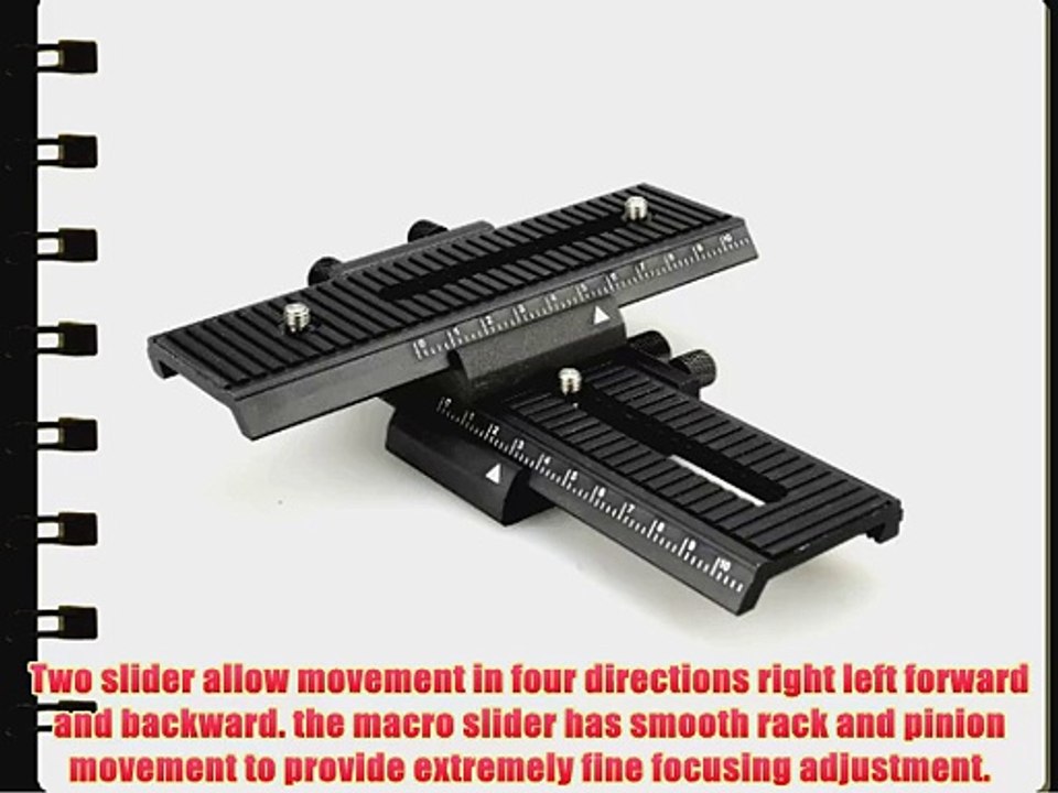 4 way Macro Shot Focusing Focus Rail Slider for CANON NIKON SONY Camera D-SLR