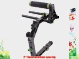Lanparte Top Handle Grip  C-shape Cage C Arm Support  2 x 15mm Rods DSLR Rig