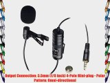 Canon VIXIA mini X Camcorder External Microphone Vidpro XM-L Wired Lavalier microphone - 20'