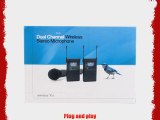 Neewer? Dual Channel Camera Mount 2.4GHz Wireless Clip-on Lavalier Microphone System Mic with