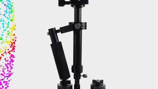 MicroMall(TM) New Black S40 Updated Version Video Camera Stabilizer with Gradienter
