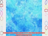 CowboyStudio Hand Painted 6 X 9 ft Sky Blue Muslin Photo Backdrop Background