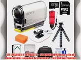 Sony Action Cam HDR-AS100V Wi-Fi GPS HD Video Camera Camcorder with 32GB Card   Battery   Surf