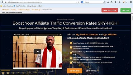 AffiliateSkin Review with sneak peek preview of skin profiler
