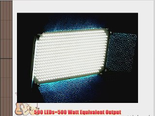 Descargar video: ePhoto VL500 Dimmable 500 LED Light Panel Studio Video Photo Photography LED Lighting 100V-240V