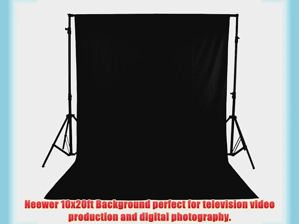 Neewer? Black 10 X 20/3m X 6m Muslin Collapsible Background Photography Video Backdrop Television