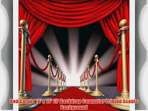 Red Carpet 10' x 10' CP Backdrop Computer Printed Scenic Background