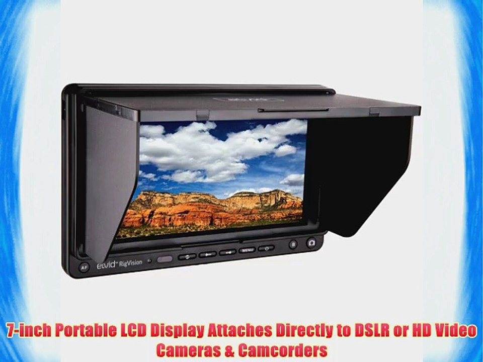 Elvid RigVision CM-7L 7 Field Video and On-Camera LCD Monitor with Shutter Release