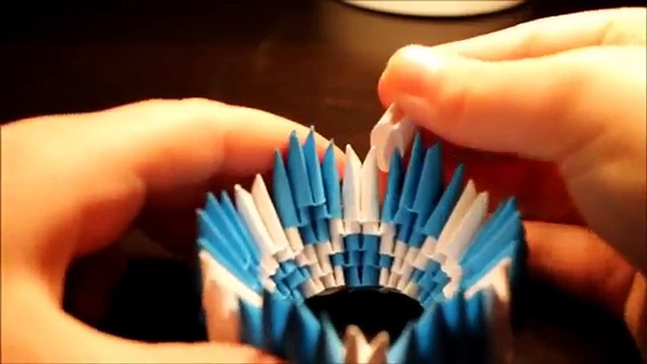 3d origami swan instructions   How to make 3d origami swan