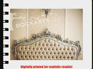 Photography Backdrop 4ft X 6ft Fancy Cream Tufted Studio Bed - Portrait Drop Perfect for Kids!