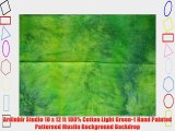 Ardinbir Studio 10 x 12 ft 100% Cotton Light Green-1 Hand Painted Patterned Muslin Background