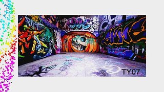 9x6ft Street Graffiti Thin Vinyl Customized Backdrop CP Photography Prop Photo Background TY07