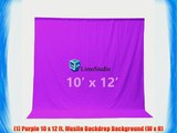 LimoStudio Photo Backdrops 10X12' Purple Muslin Photo Video Backdrop Background AGG203