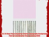 5ft X 7ft Vinyl Photo Backdrop Printed Photography Backgrounds Pink Dot and Wooden Floor Backdrop