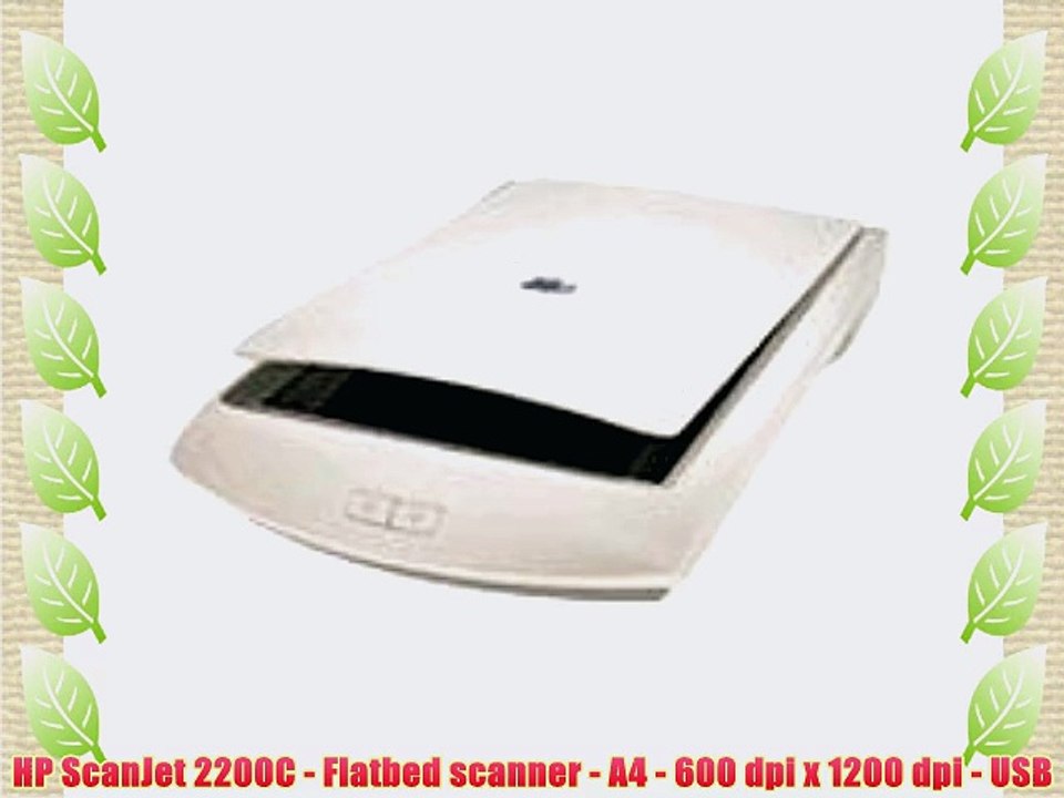 HP ScanJet 2200C - Flatbed scanner - A4 - 600 dpi x 1200 dpi - USB - video  Dailymotion