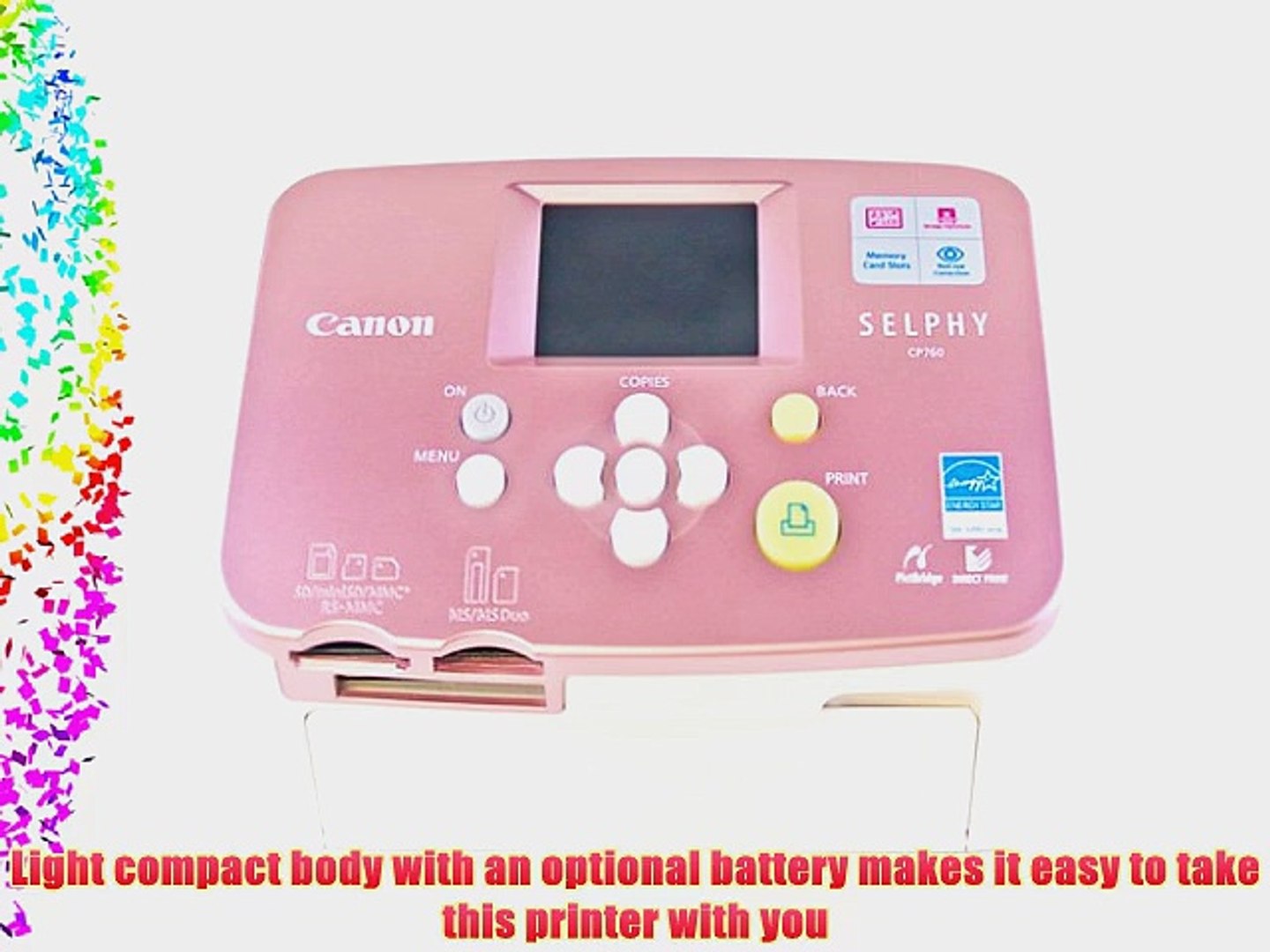 canon selphy cp760 photo printer