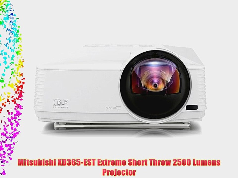 Mitsubishi XD365-EST Extreme Short Throw 2500 Lumens Projector