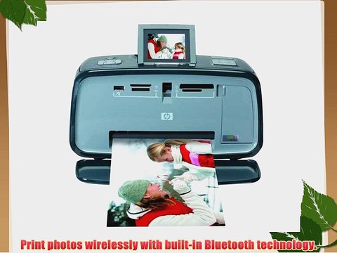 HP A618 Photosmart Compact Photo Printer with Built-in Wireless Bluetooth Technology