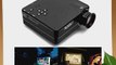 Aketek? 1080P LED Protable Projector HD PC AV VGA USB HDMI(Black)