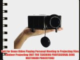 Aketek UC28 24W PRO Portable HDMI Mini Home LED Projector 60 Cinema Theater-Black