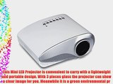 Excelvan LED LCD Portable Mini Multimedia Projector AV USB VGA HDMI SD Home Theater for DVD