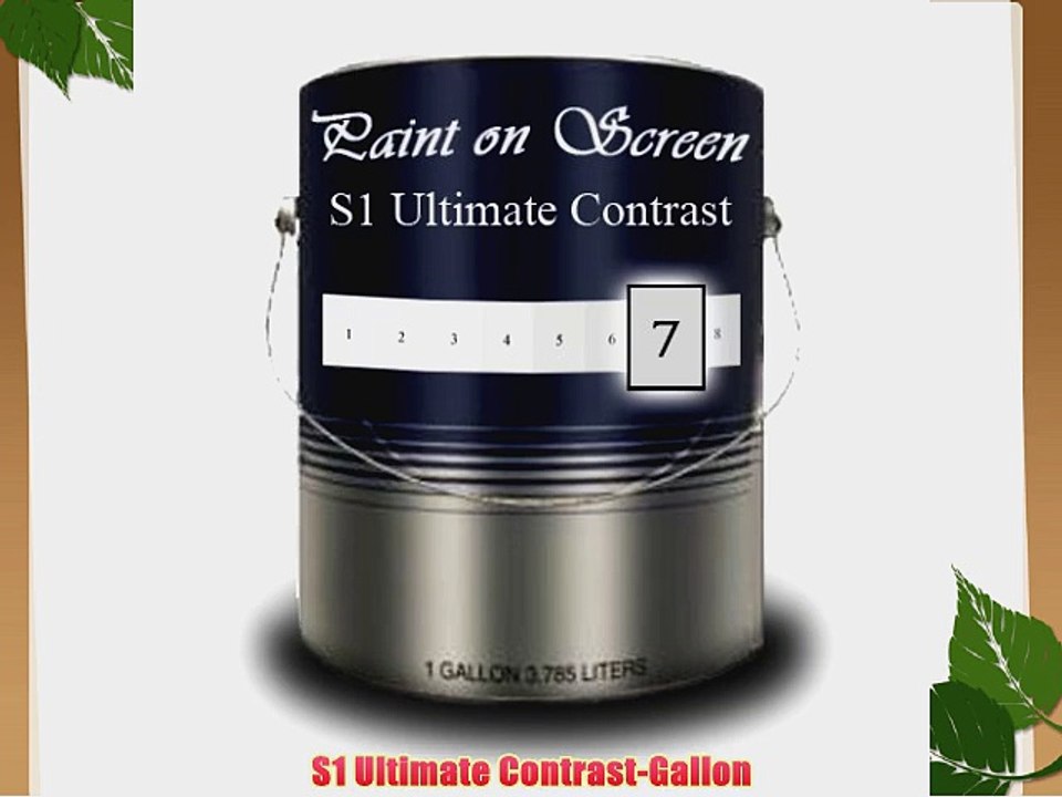 Paint On Screen Projection / Projector Screen Paint - S1 Ultimate Contrast-Gallon G007