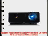 ViewSonic PJD6345 XGA 1024x768 DLP Projector with LAN Control Wired and Wireless LAN Display