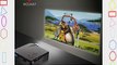 MOONSUN Portable Smart FHD 1080P LED Mini Home Projector 80 16:9 Support HDMI / VAG / USB 2.0