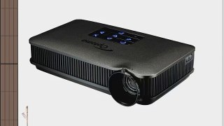 Optoma PK320 WVGA 100 Lumen DLP LED Pico Pocket Projector with HDMI and Rechargeable Li-Ion