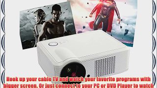 DB Power LED-33 HD Home Theatre LED Projector with 2000 Lumen Bulb and 854540 Resolution and