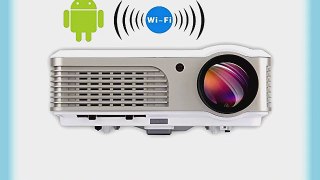 EUG Home Theater 3D Full DH LED Projector With Bulit-in Android4.2 Wireless WIFI For Home Theater