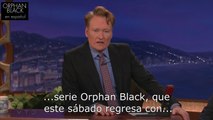 Tatiana Maslany con Conan O'Brien (entrevista - abril 2014)