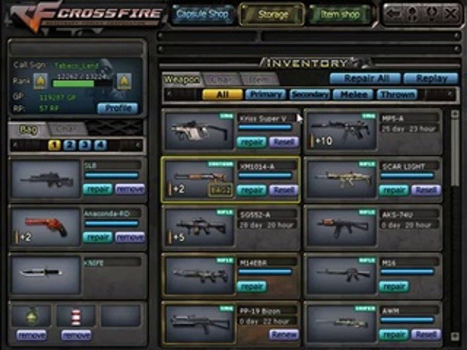 crossfire (eu) account for sale 70euros ..70euro