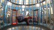 Jaw Dropping Stunts of an Indoor Skydiver
