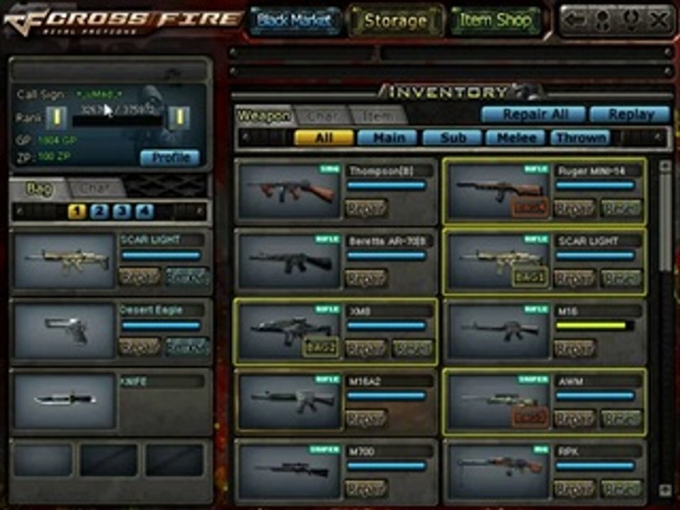 My Crossfire Account!