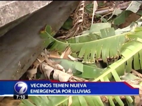 Vecinos de Desamparados temen nueva emergencia por las lluvias