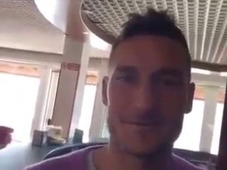 AS Roma - Francesco Totti imite le cri de Cristiano Ronaldo