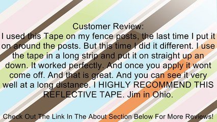 ABN 2" X 150' Trailer Conspicuity DOT Reflective Red/White Tape Review