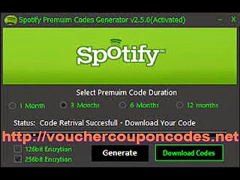 Spotify Premium Codes Generator 2015