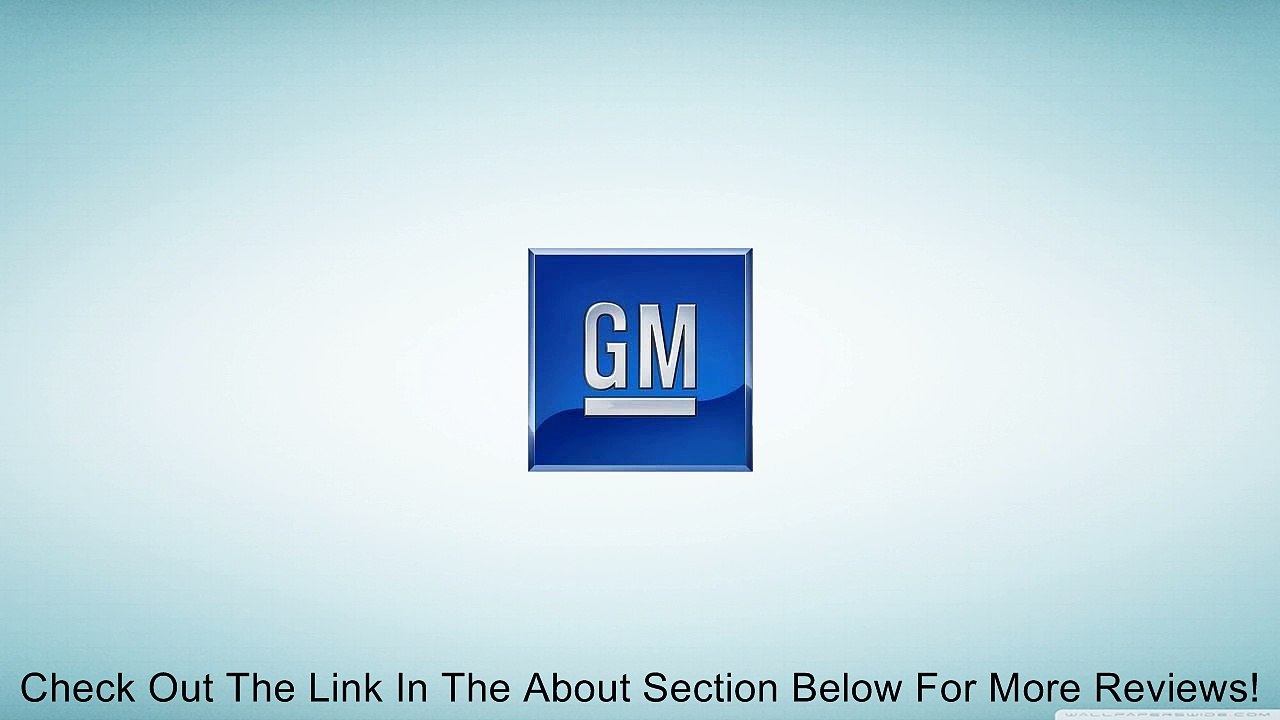 Genuine GM 20766969 Door Lock Cylinder, Front Review