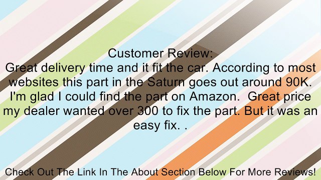 Genuine GM 15212802 Manual Transmission Shift Lever Cable Adjuster Review