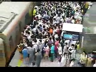 Beijing Subway in rush hour
