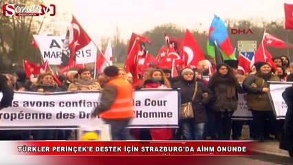 Strazburg'da Perinçek'e destek