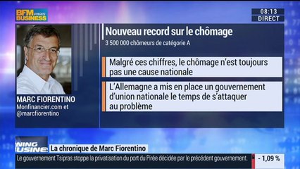 Marc Fiorentino: Chômage: Pourquoi l'état d'urgence n'est-il pas décrété ? – 28/01